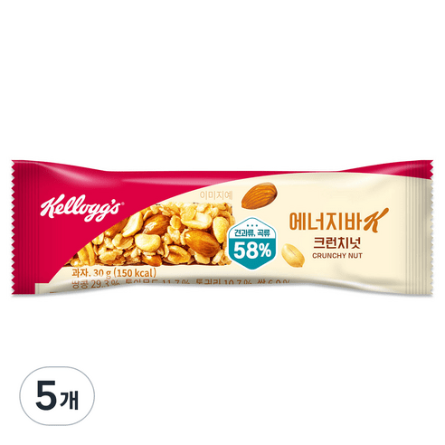 켈로그 에너지바K 크런치넛, 360g, 1개