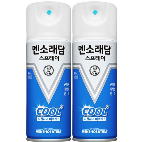 멘소래담 쿨 스프레이파스 에스 180ml, 1개입, 2개