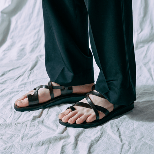 예루살렘 Jerusalem Sandals 6 THE GOOD SHEPHERD BUCKLE-BROWN (더 굿 셰퍼드 버클)