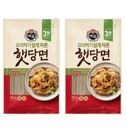 백설 햇당면, 2개, 300g