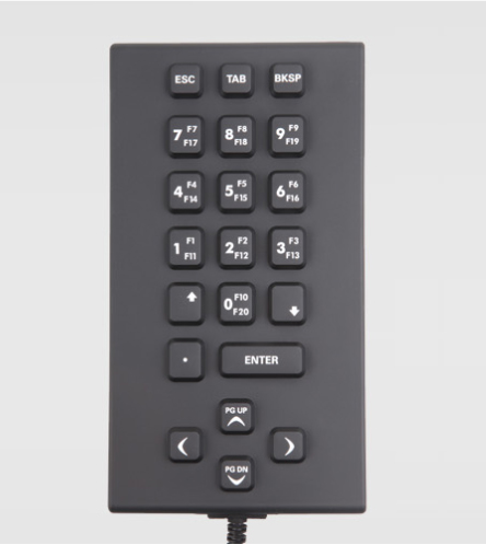 Clavier numérique en silicone 21 touches – SIK 21 – PrehKeyTec GmbH