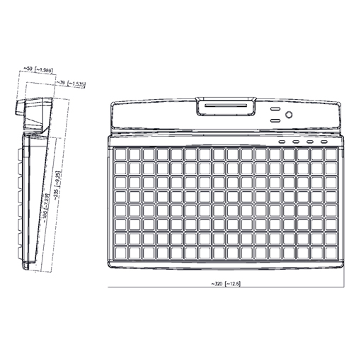 Clavier pour caisses enregistreuses – MCI 128 – PrehKeyTec GmbH