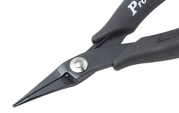 Pince à bec demi-rond droit