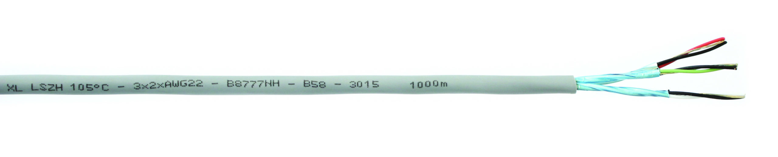 Câble LCAE MPIS 322 3 paires AWG22 blindés par paire LSZH