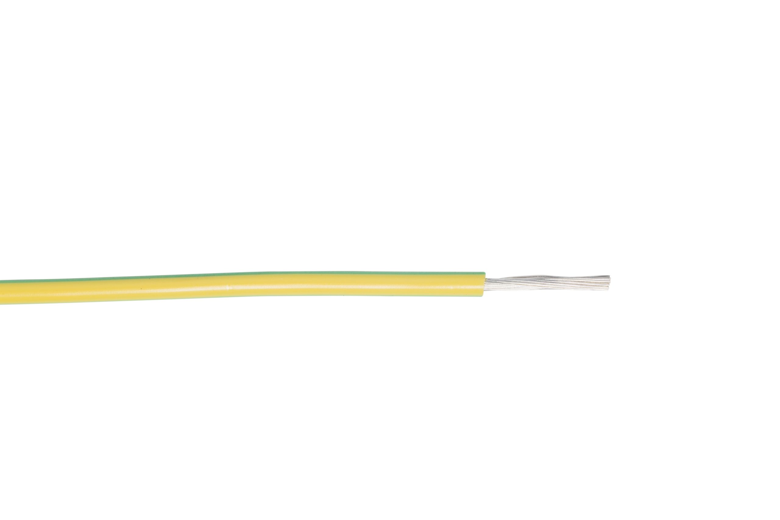 Fil de câblage souple UL/CSA 1XAWG16 type UL1007/1569 300V 105°C vert/jaune – Bobine 305m