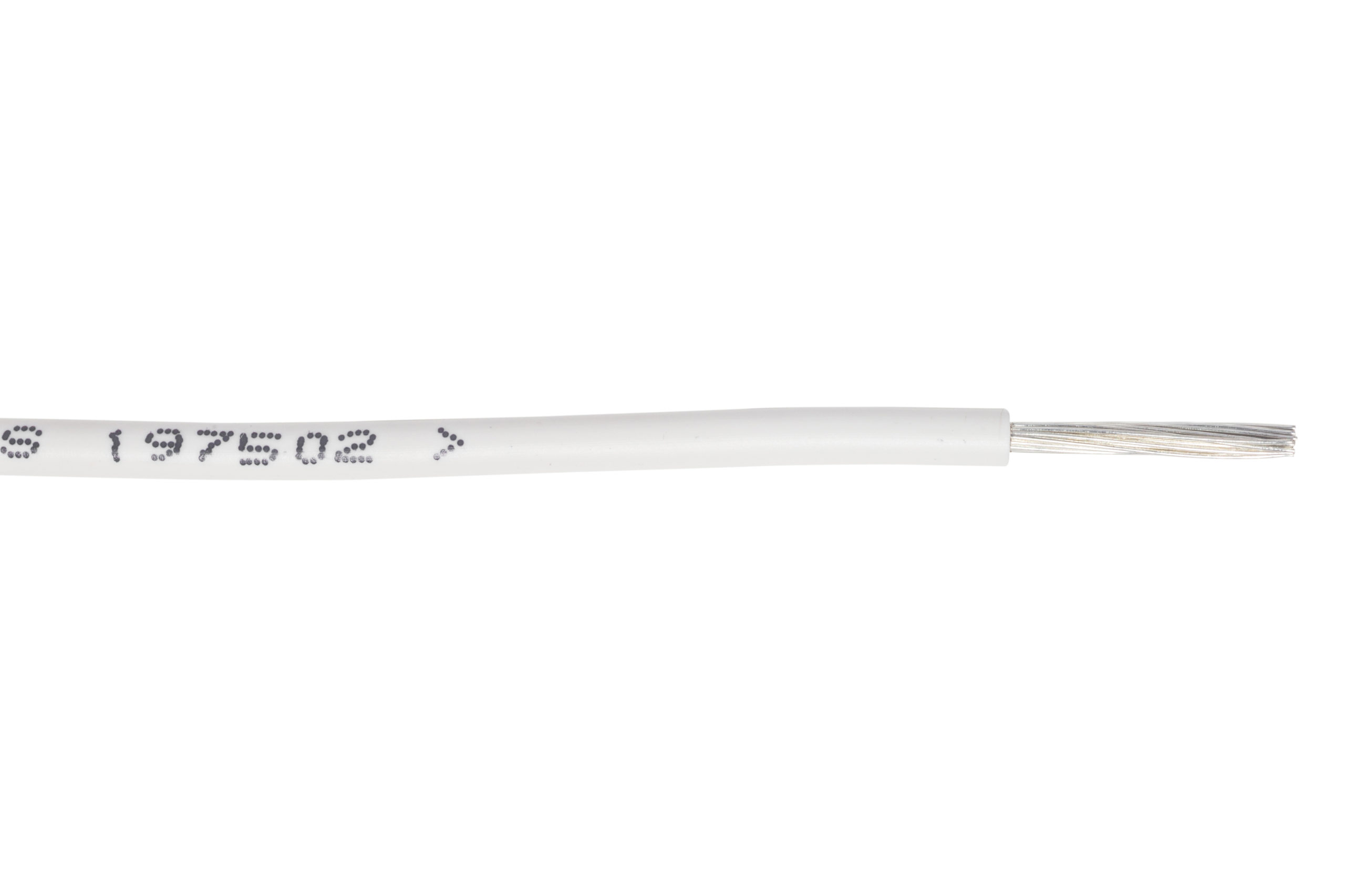 Fil de câblage souple UL/CSA 1XAWG18 type UL1007/1569 300V 105°C blanc – Bobine 305m