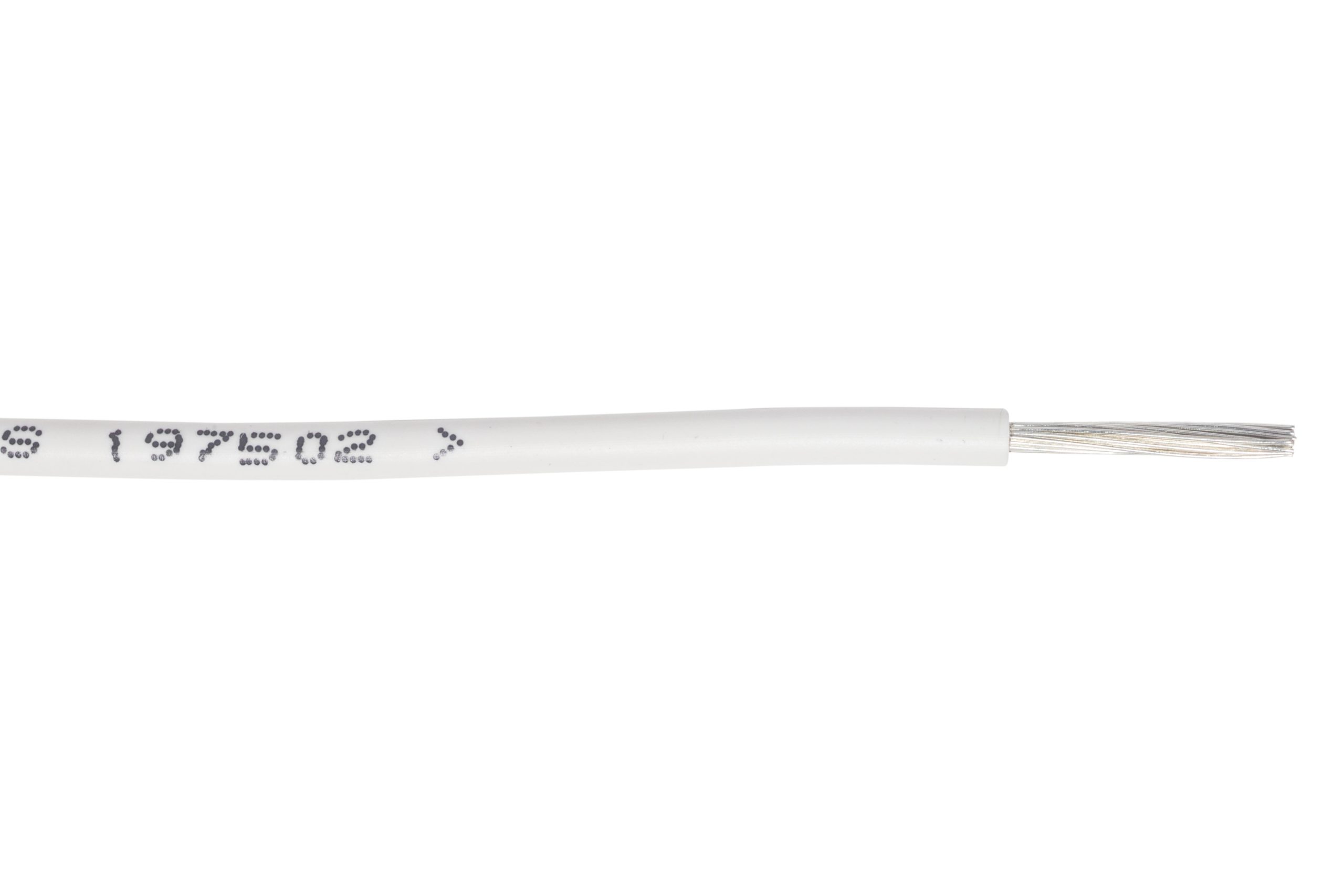 Fil de câblage souple UL/CSA 1XAWG24 type UL1007/1569 300V 105°C blanc – Bobine 305m