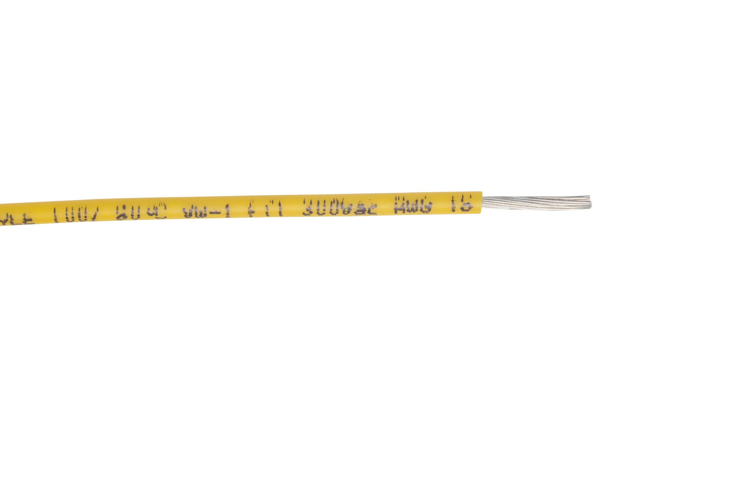 Fil de câblage souple UL/CSA 1XAWG24 type UL1007/1569 300V 105°C jaune – Bobine 305m
