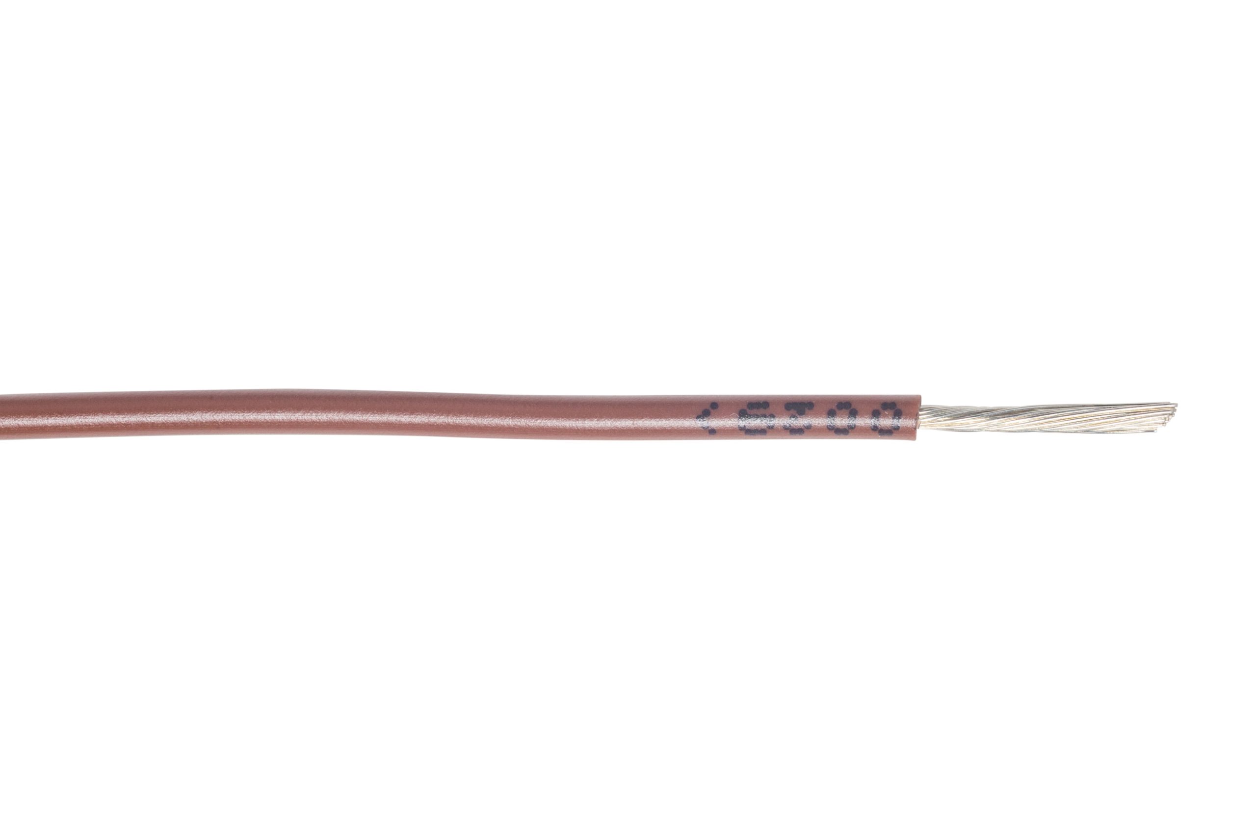 Fil de câblage souple UL/CSA 1XAWG14 type UL1015 600V 105°C marron – Bobine 305m