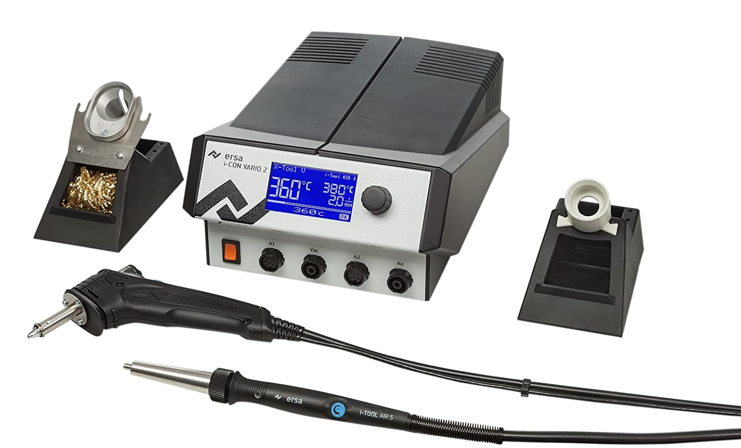 Station de soudage et dessoudage ERSA i-CON VARIO 2 – avec i-TOOL AIR S + X-TOOL VARIO