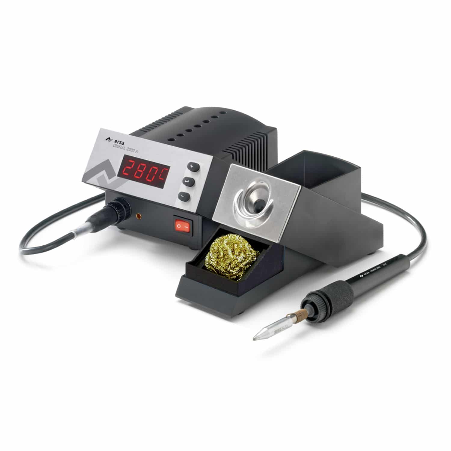 Station électronique numérique 2000A 80 W – antistatique – avec fer à souder POWER TOOL