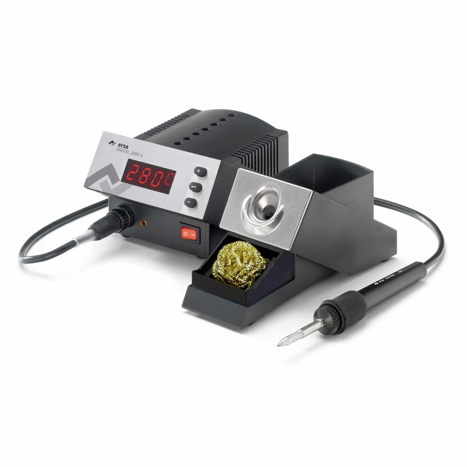 Station électronique numérique 2000A 80 W – antistatique – avec fer à souder TECH TOOL