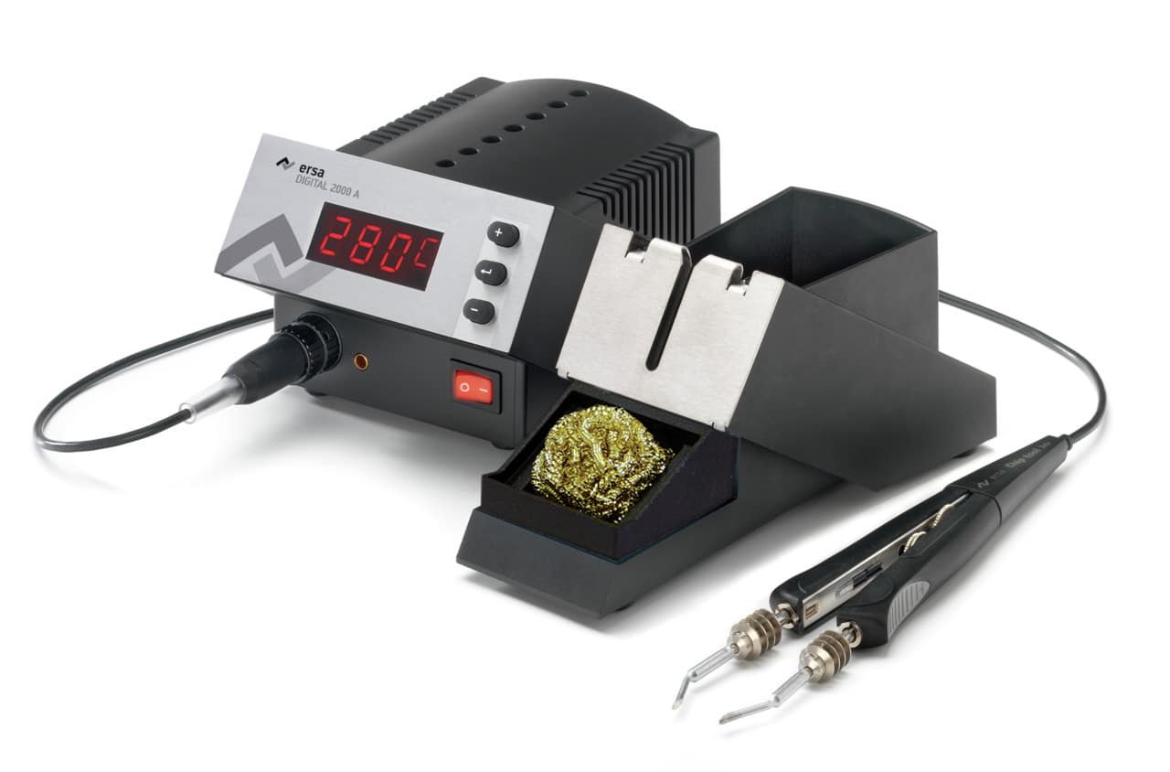 Station électronique numérique 2000A 80 W – antistatique – avec pince à souder CHIP TOOL