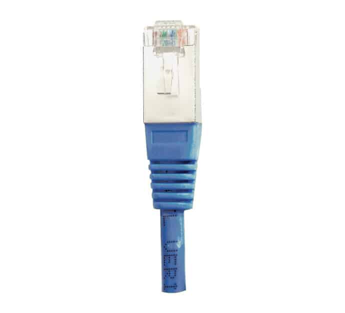 Cordon patch – RJ45 – CAT 6A – S/FTP (double blindage) – Bleu – 1M x1PCS