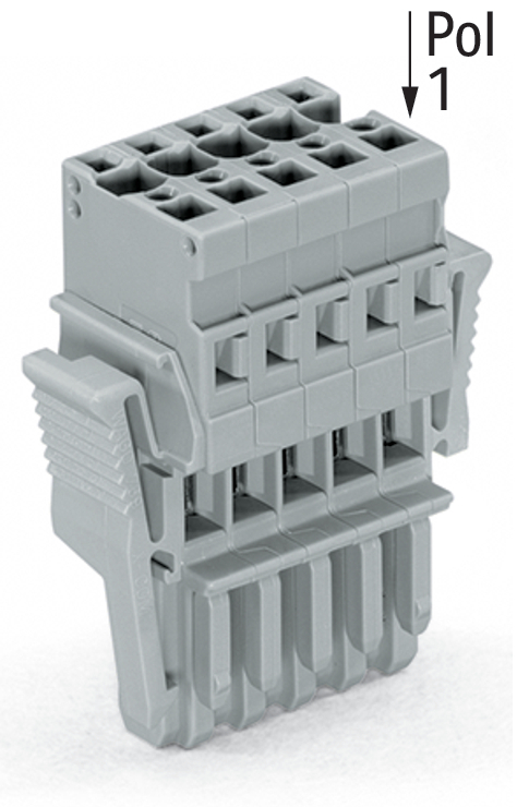 Connecteur femelle avec clique 769-105/021-000