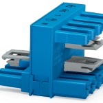 Distributeur en H 5 pôles bleu Distributeur en H 5 pôles bleu