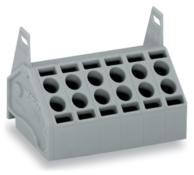 Barr borne CI 2c 5mm 12p gris