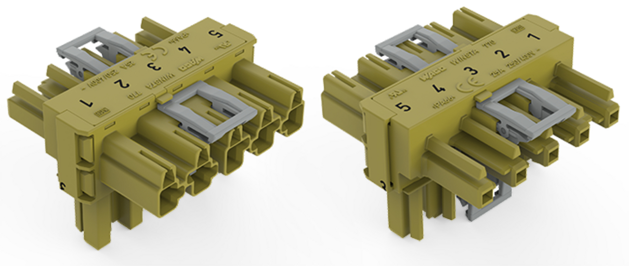 Distributeur en T 5 pôles Cod.