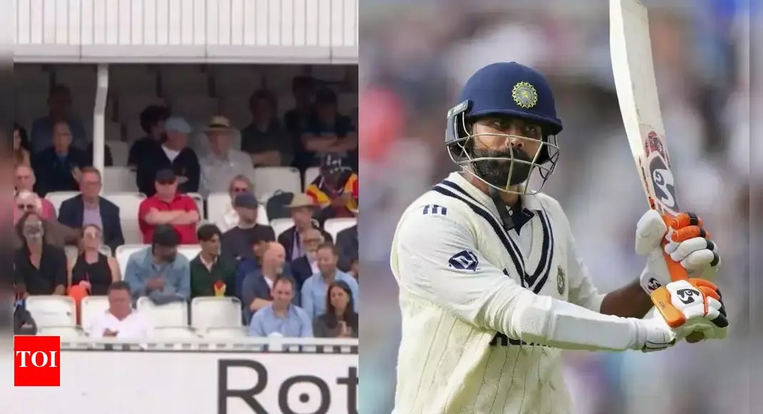Watch: Hilarious! Ravindra Jadeja asks England crowd to change t-shirt during IND vs ENG 5th Test | Cricket News Watch: Hilarious! Ravindra Jadeja asks England crowd to change t-shirt during IND vs ENG 5th Test | Cricket News