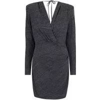 Dante 6 D6 faeza crossover mini dress Antraciet S