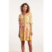 Smashed Lemon 24374 dames korte jurk met ornament print | Print / Multi 4XL