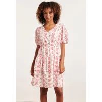 Smashed Lemon 24379 dames jurk met brie anglaisfel | Print / Multi XXL