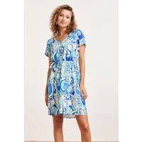 Smashed Lemon 24312 helder retro zomerjurkje | Print / Multi 4XL