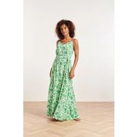 Smashed Lemon 24318 maxi jurk met spaghettibandjes levendige Print / Multi L