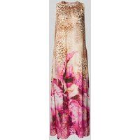 Emily Van den Bergh Maxi-jurk met ronde hals Felroze