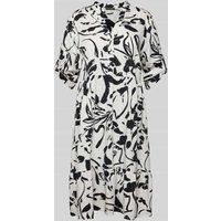 MORE & MORE Knielange jurk met all-over print Offwhite