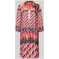 Betty Barclay Knielange jurk met all-over print Rood