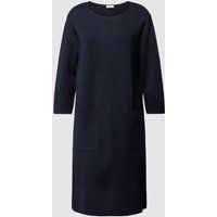 milano italy Gebreide jurk met 3/4mouwen Marineblauw