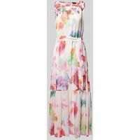 MORE & MORE Maxi-jurk met ronde hals Wit