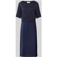 ROBE LÉGÈRE Midi-jurk in laagjeslook Marineblauw
