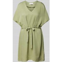 ARMEDANGELS Mini-jurk met V-hals, model ‘MAAHALIA’ Mintgroen