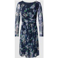 Swing Cocktailjurk met plooien Marineblauw
