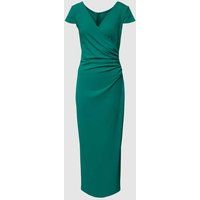 Paradi Cocktailjurk met plooien opzij Groen
