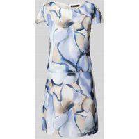 Betty Barclay Knielange jurk in batiklook Lichtblauw
