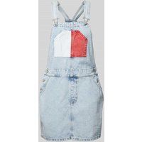 Tommy Jeans Tuinjurk in denimlook, model ‘DUNGAREE’ Lichtblauw