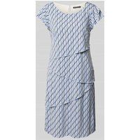 Betty Barclay Knielange jurk in laagjeslook Lichtblauw