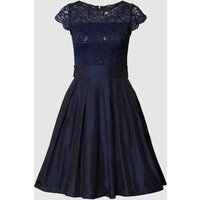 Swing Cocktailjurk met kant Marineblauw