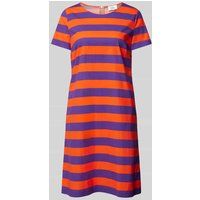 ROBE LÉGÈRE Knielange jerseyjurk met streepmotief Oranje