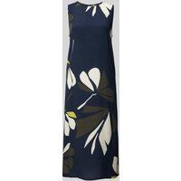 someday Midi-jurk met ronde hals, model ‘Qariel’ Donkergroen