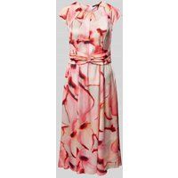 Betty Barclay Midi-jurk met all-over print Felroze