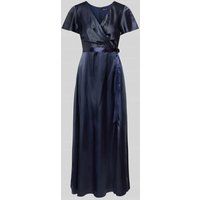 Paradi Cocktailjurk met strikceintuur Donkerblauw