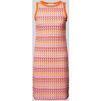 Rich & Royal Mini-jurk met ajourpatroon Oranje