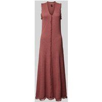 Stefanel Maxi jurk met rafels Paars