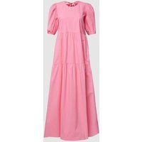 Katharina Damm X P&C* Exclusieve collectie – maxi-jurk met laagjeslook Felroze