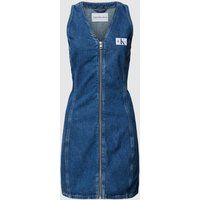 Calvin Klein Jeans Jeansjurk met deelbare ritssluiting Jeansblauw