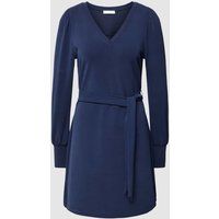 Rich & Royal Mini-jurk met strikceintuur Marineblauw